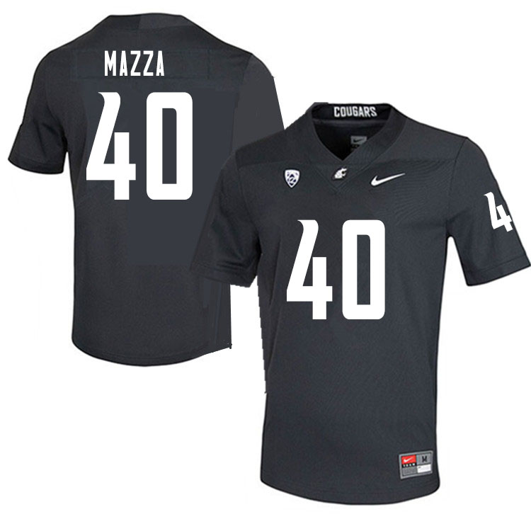 Men #40 Blake Mazza Washington State Cougars College Football Jerseys Sale-Charcoal